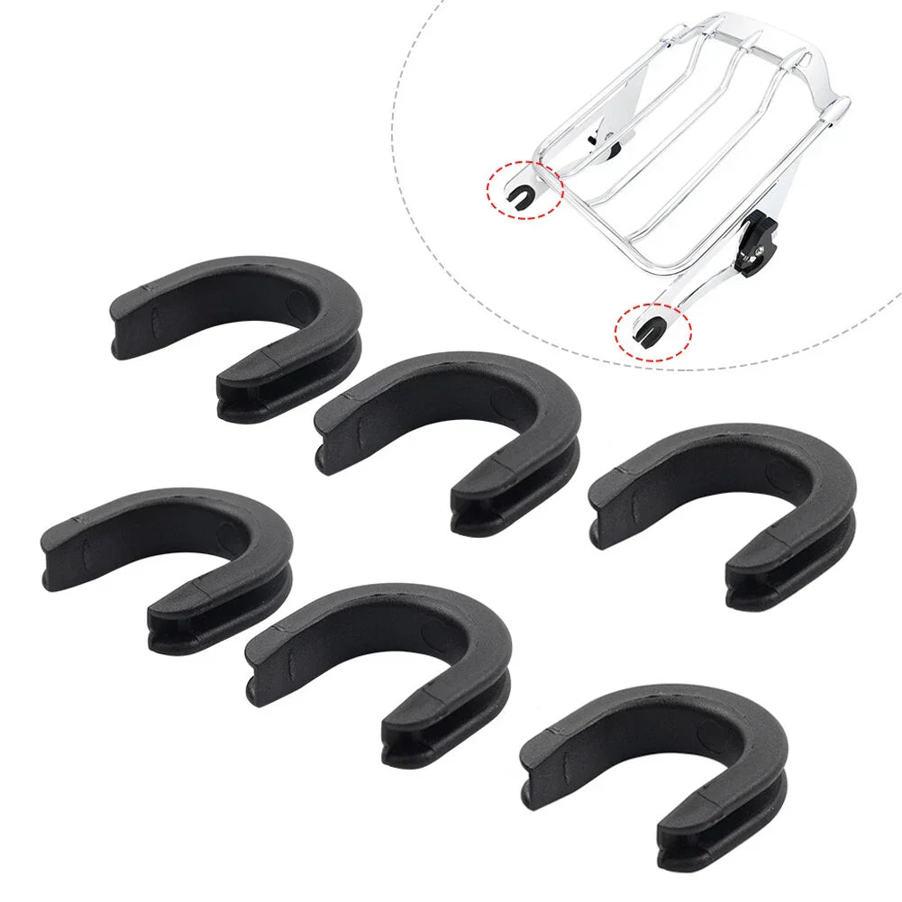 6x Mounting Bracket Grommet Bushing Luggage Rack for Harley
