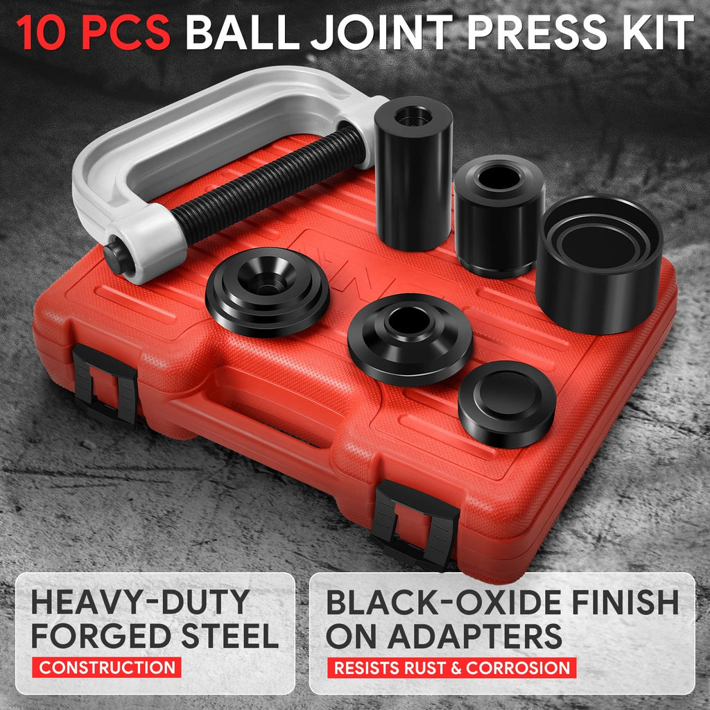 10Pcs Ball Joint Press Tool Kit for 2/4WD Vehicles