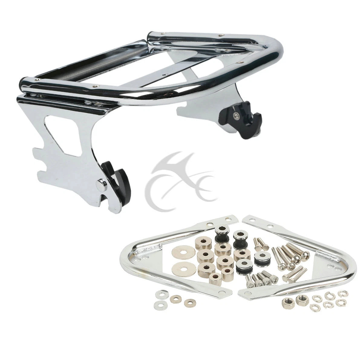 2-Up Trunk Luggage Rack & Docking Hardware for Harley Touring (1997–2008)