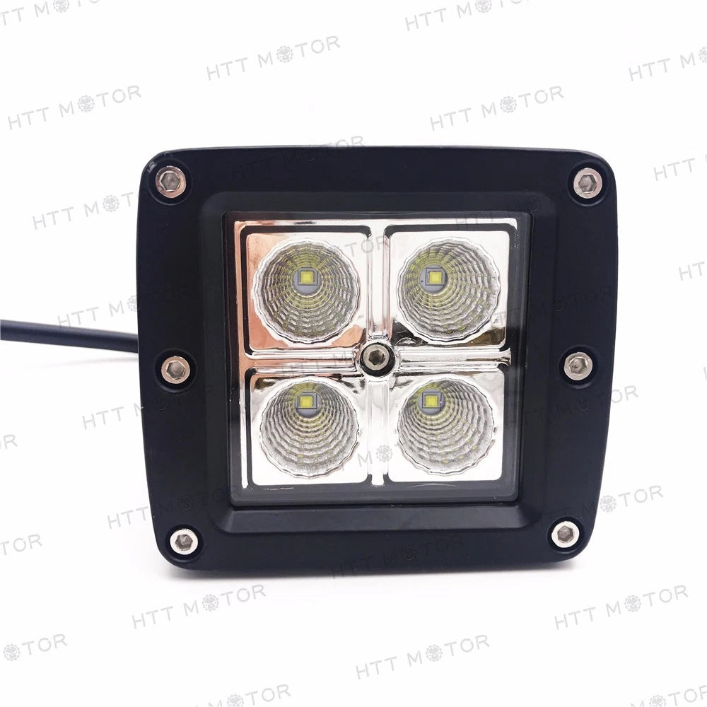 2X 3.25" 12W CREE LED Work Light Bar for Offroad Driving Bumper Lamp