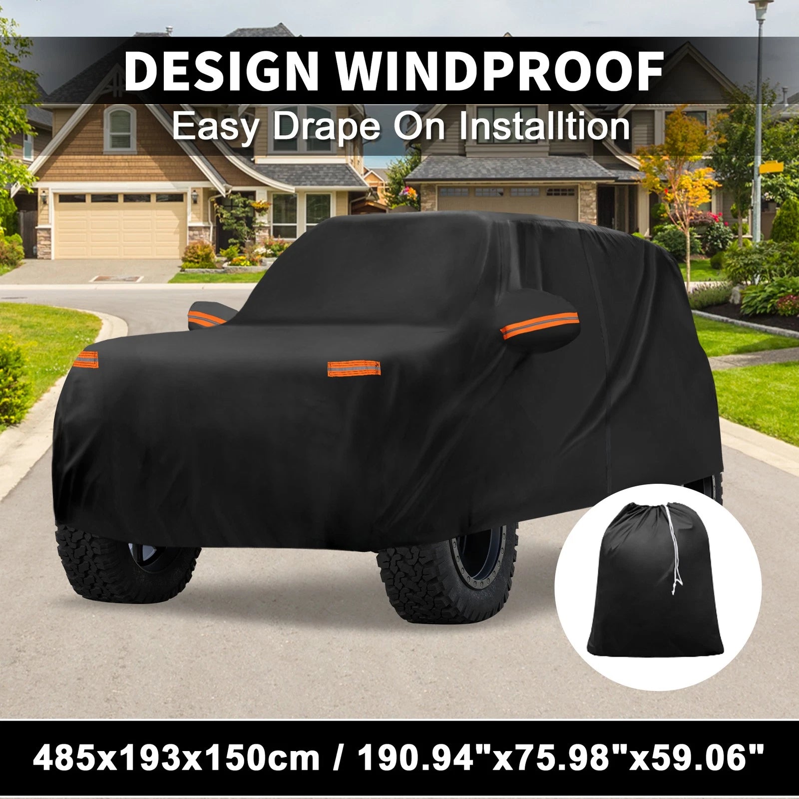 Waterproof 210D-PU Car Cover for Ford Bronco (2021–2023)