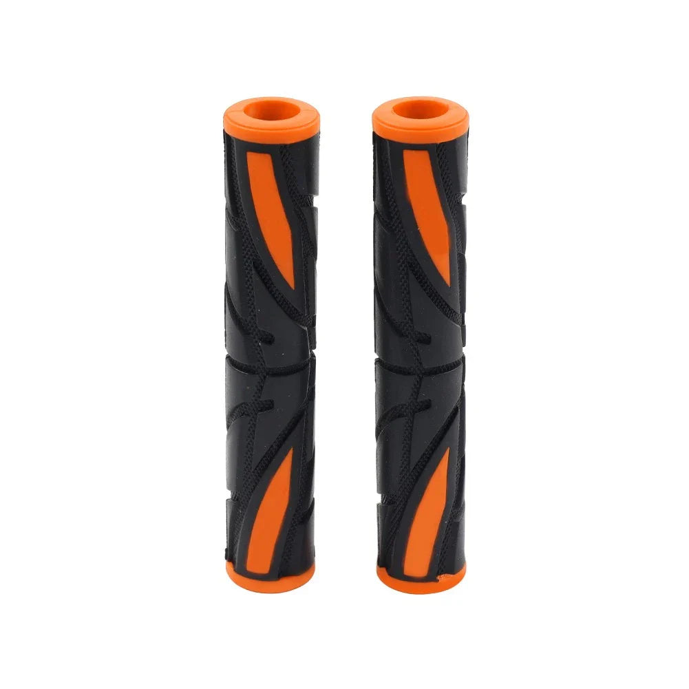 Orange Universal Motor Brake Clutch Handlebar Grips Rubber Sleeve Cover