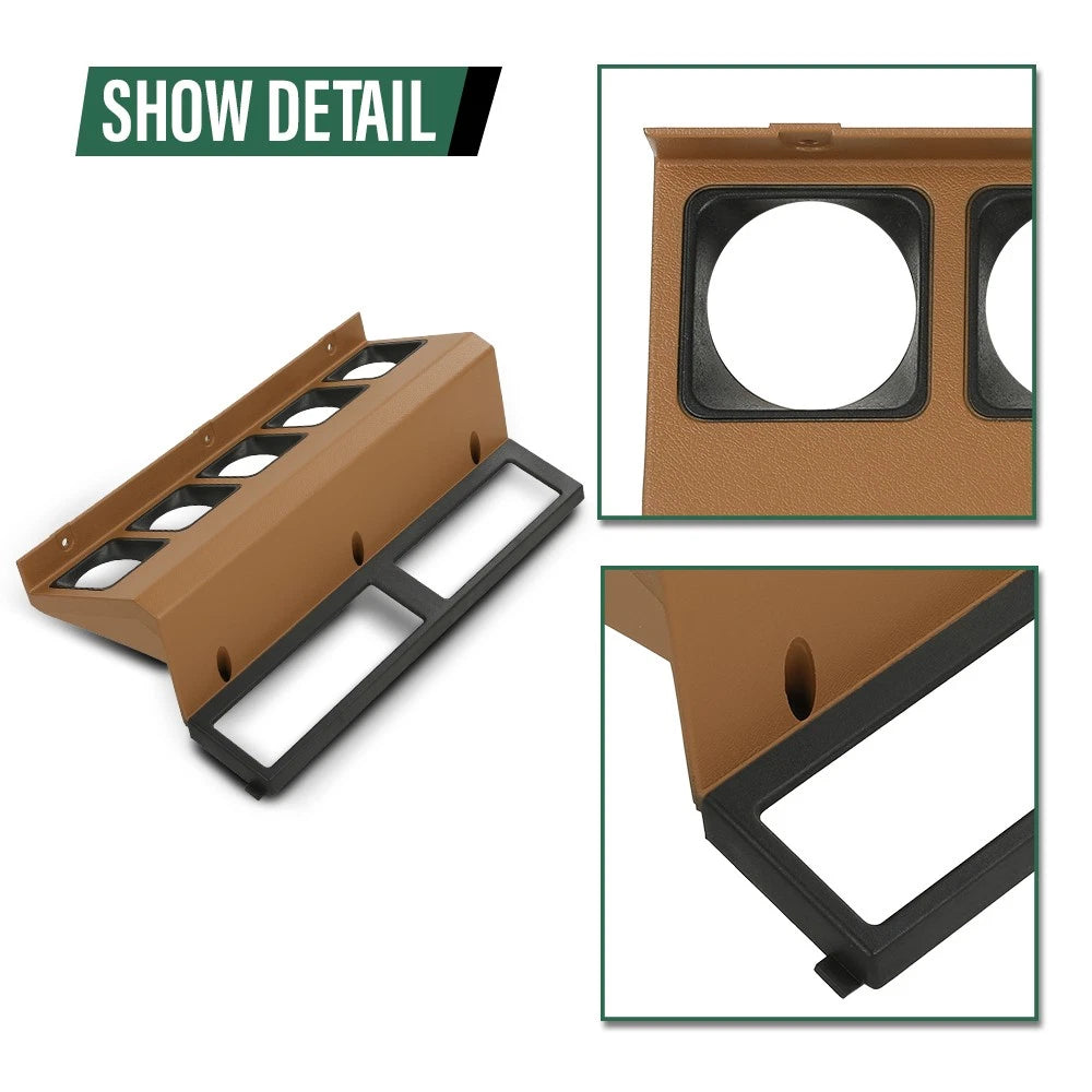 Center Gauge Radio Dash Bezel Trim for Jeep Wrangler YJ (1987–1995)