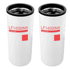 2X Oil Filters for Cummins Diesel Engines (LF14000NN, LF9080, LF9001, 4367100)