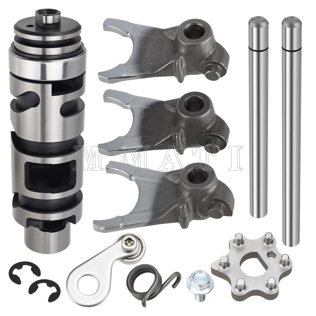 Transmission Gearbox Shift Drum Cam Forks & Guide Bars for Yamaha Banshee (1987–2006)