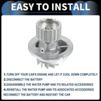 Water Pump for Chevrolet Aveo (2004–2016) No. 96350526/96350550, Seals Kit