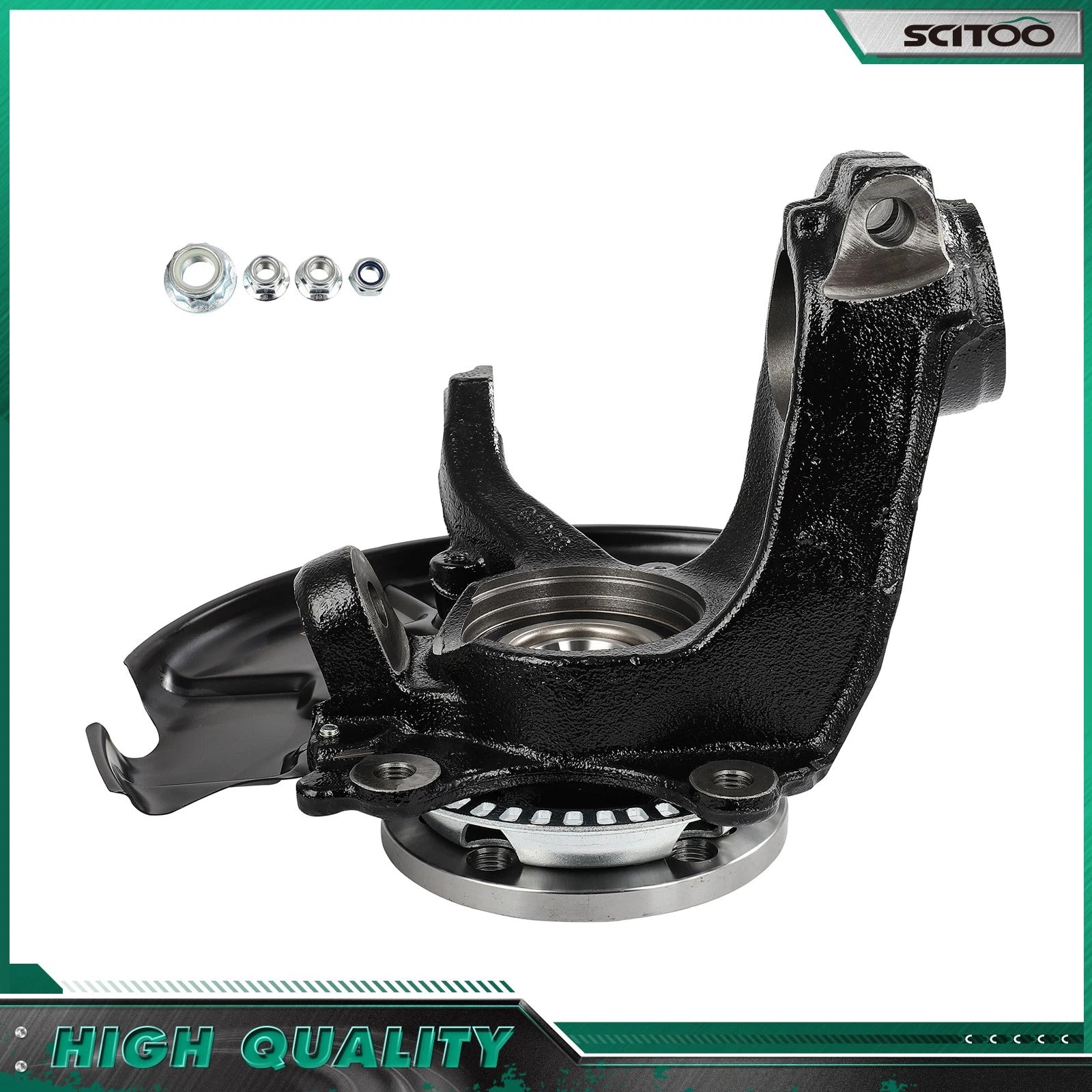 Front Left Steering Knuckle & Wheel Bearing Hub for Volkswagen Beetle (1999–2010)