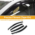 Set of 4 Window Deflectors for Hyundai Accent Sedan (2012–2017)