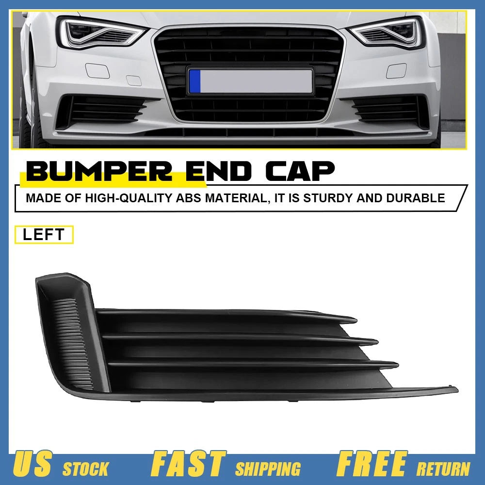 Left ABS Front Bumper Fog Lamp Cover Grille for Audi A3 (2013–2017)