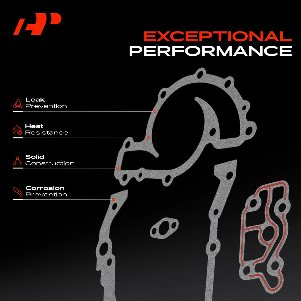 Engine Timing Cover Gasket Set for Buick LaCrosse and Lucerne (2006-2009)
