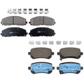 TRW Pro Ceramic Brake Pads Hardware Kit for Chrysler Dodge Ram VW V6