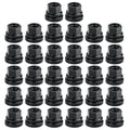 Set of 32 M14x2.0 Lug Nuts for Ford F-250 F-350 (1999–2002) Black Flat Washer
