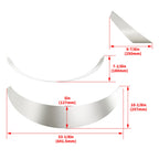 Set of 4 Universal Fender Flares 5" Wide for Cars 28"-30" Wheel Openings