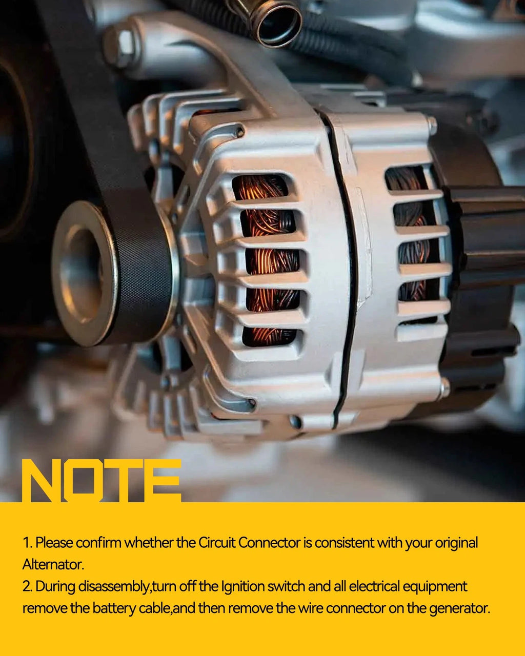 12V Alternator for Jeep Cherokee and Renegade (2015–2021)