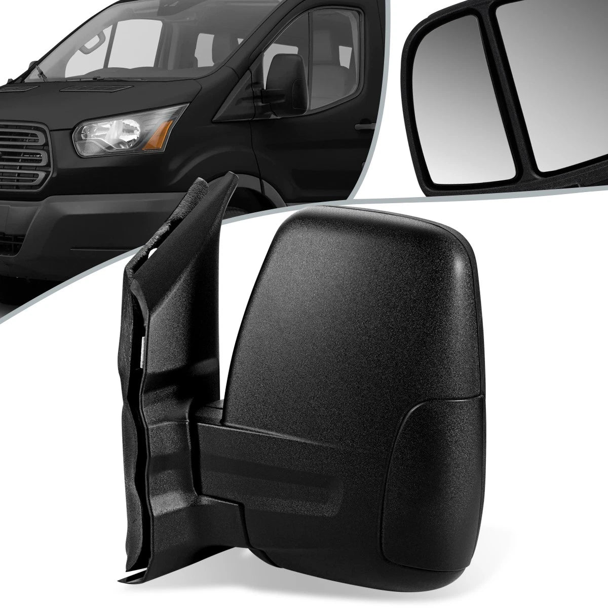 Manual Adjustment Side Mirror Left for Ford Transit 150 250 350 (2015–2020) FO1320550