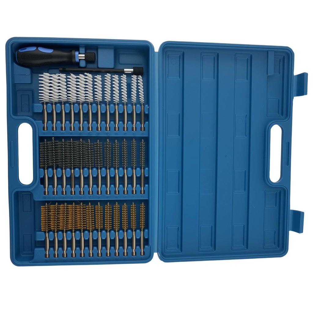 36pcs Wire Brush Cleaning Set for Drill (8-19mm Hex Shank)