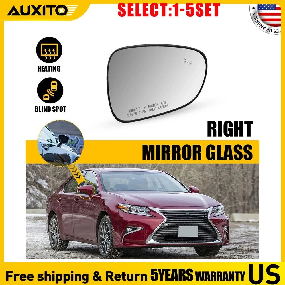 Heated Mirror Glass for Lexus ES350 ES300h IS250/350 GS350 LS460 (1-5X)