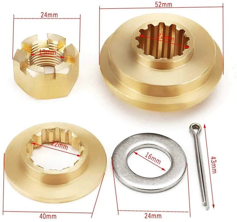 Outboard Propeller Hardware Kit for Tohatsu Nissan 35-50 HP