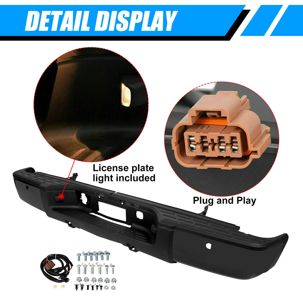 Bumper Assembly with Lights for Chevy Silverado GMC Sierra 1500 (2007–2013)