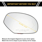 Heated Right Mirror Glass for GMC Sierra 2500 3500 HD (2011-2019)