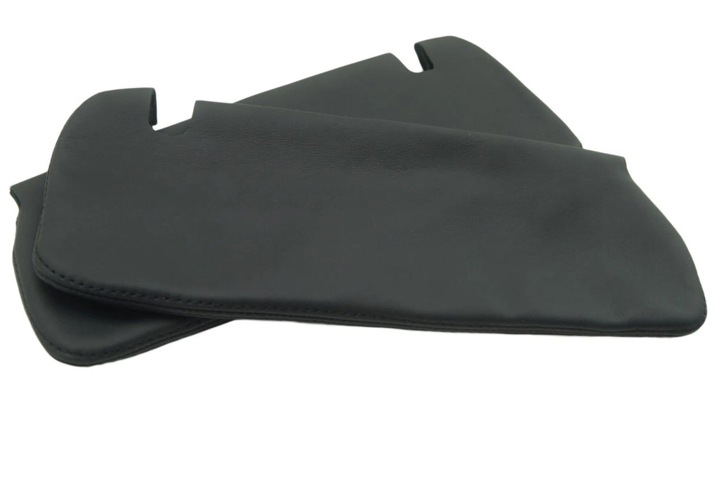 Leather Synthetic Sunvisor Covers for BMW E90 (2005–2013) Black
