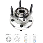 Set of 2 Wheel Hubs for Jeep Grand Cherokee (2005–2010) AWD