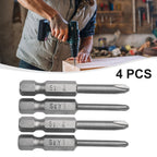 Set of 4 Magnetic Hex Shank Screwdriver Bits for Y1 Y2 (50mm)