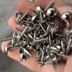 100Pcs Upholstery Nails Tacks for Furniture Decor (Silver)