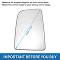 Heated Left Upper Side Mirror Glass for VW CRAFTER, MERCEDES (2006-2017)