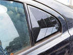 Carbon Fiber Look Window Louver Shutter Cover for Mitsubishi Lancer EVO (2003-2006)