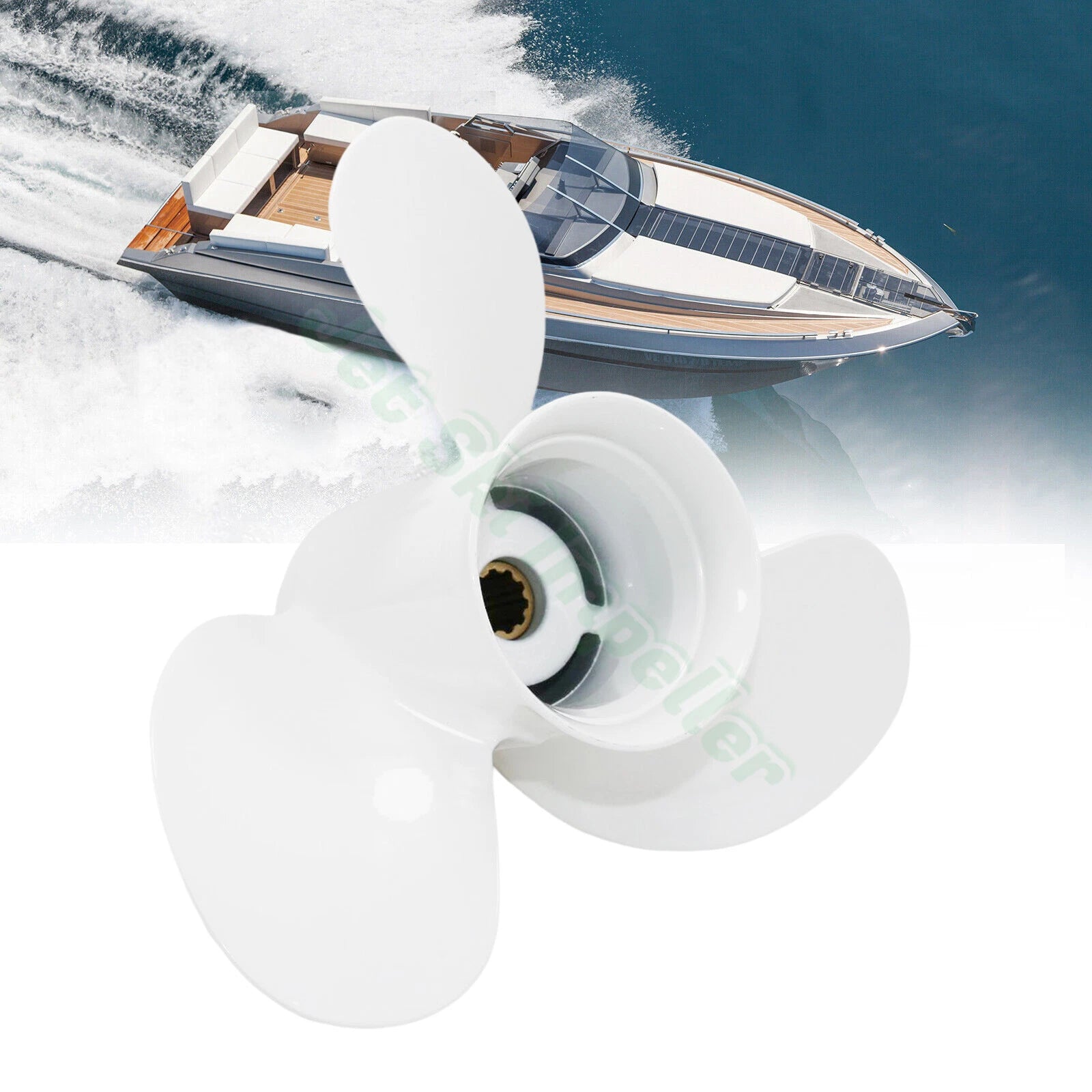 Outboard Propeller 9 7/8x12 for Yamaha F20 F25 F30 20-30HP (OEM 664-45954-01-EL)