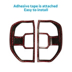 Matte Black Head Tail Light Trim Cover for LDV T60 (2017–2021)