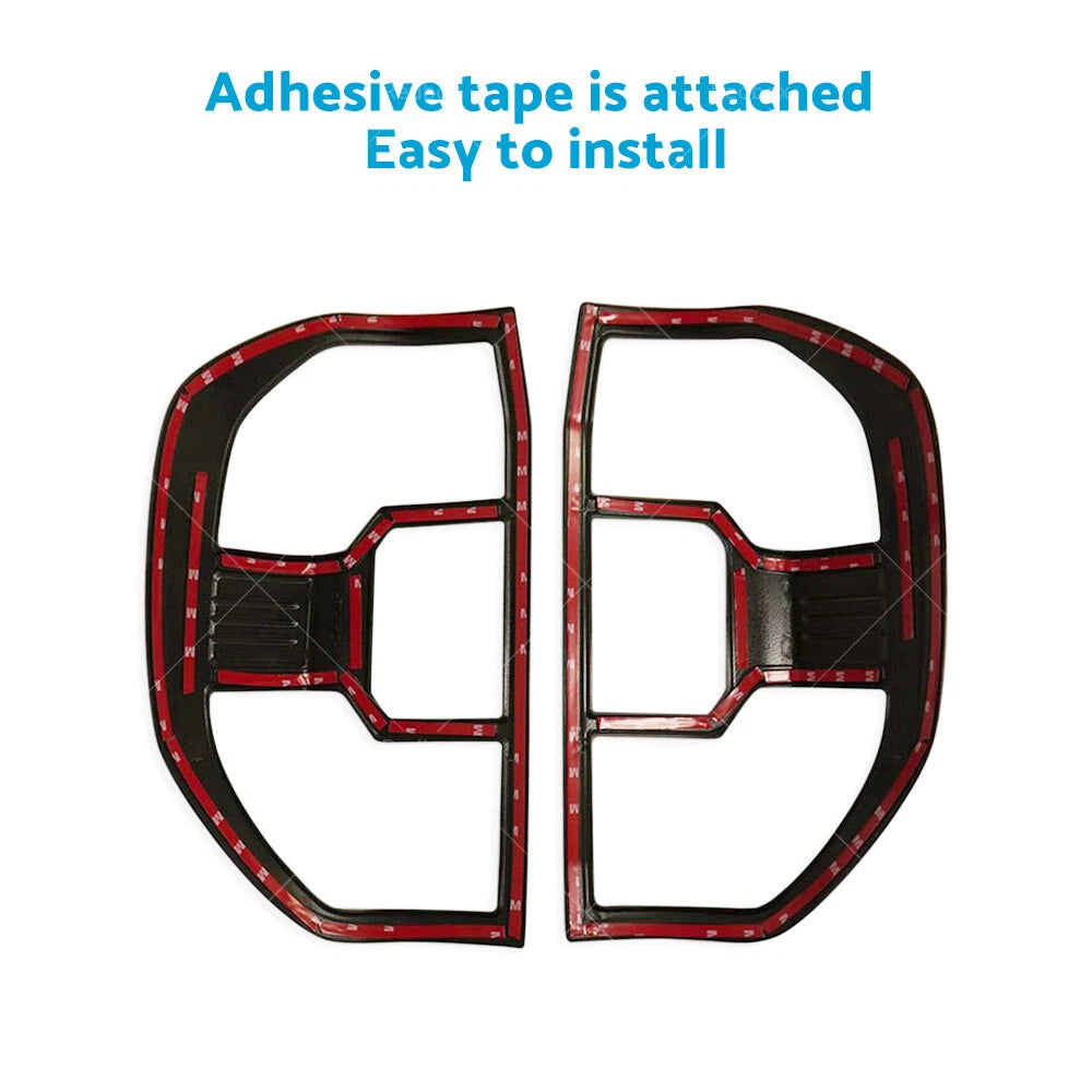 Matte Black Head Tail Light Trim Cover for LDV T60 (2017–2021)
