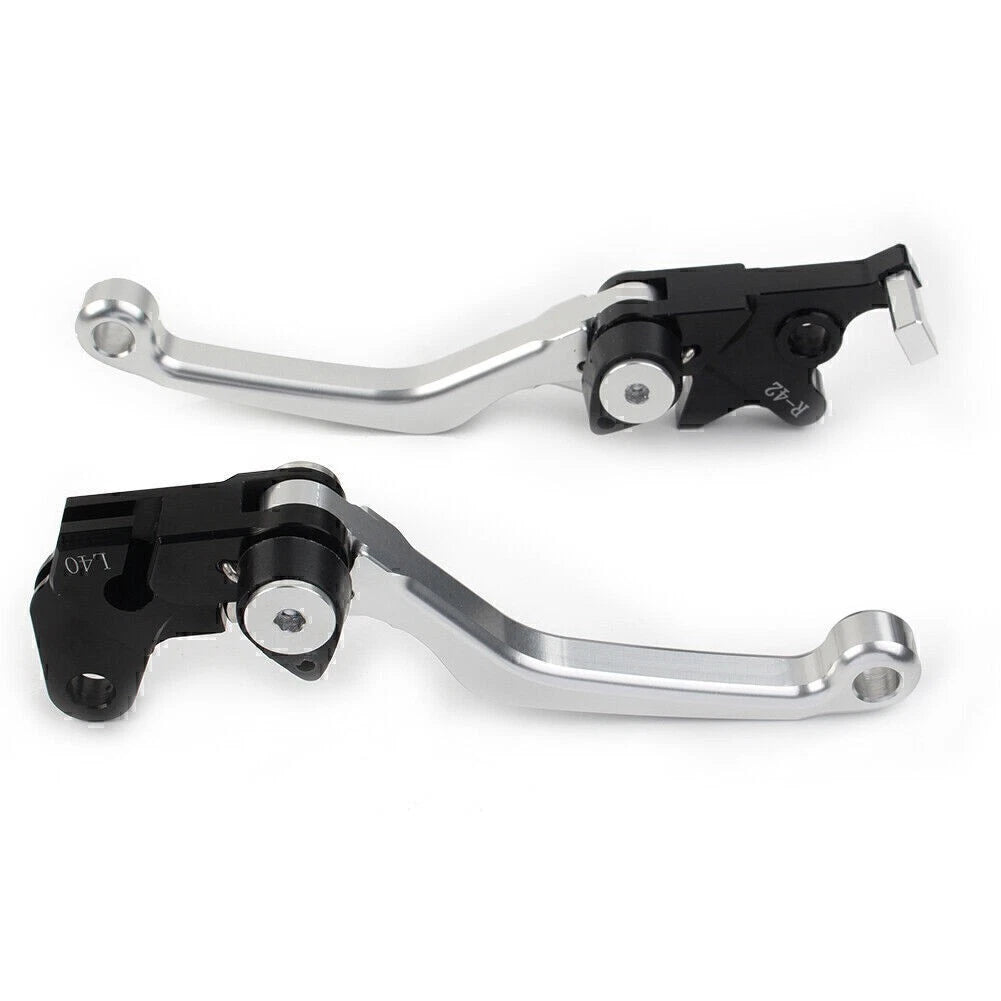 CNC Pivot Brake Clutch Lever for Suzuki DRZ400S DRZ400SM DRZ400E (2000–2022) Silver