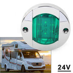 24V LED Side Marker Light for Truck Trailer RV Boat (Round)