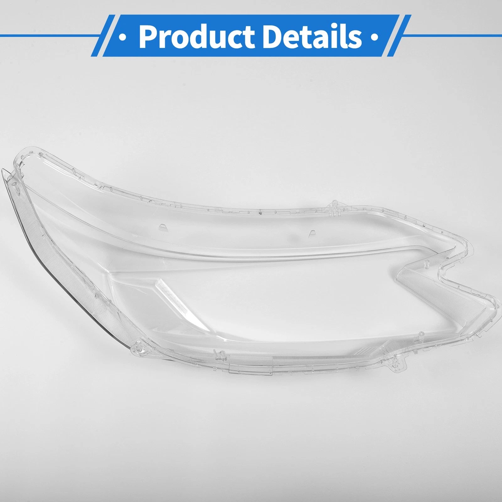 1 Pcs Headlight Lens Cover for Honda CR-V (2015–2016) PC Clear