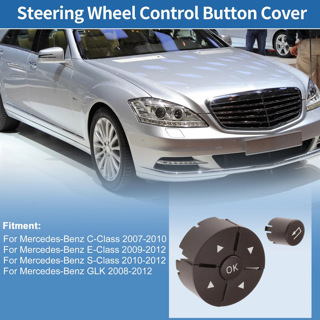 Steering Wheel Control Button Cover for Mercedes-Benz C-Class (2007–2010) Left