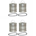 Set of 4 WIX Engine Oil Filters for (Cartridge Lube)
