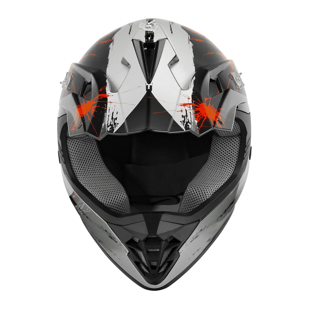 Youth ATV Helmet Goggles Gloves Set for Kids Dirt Bike Motocross (DOT)