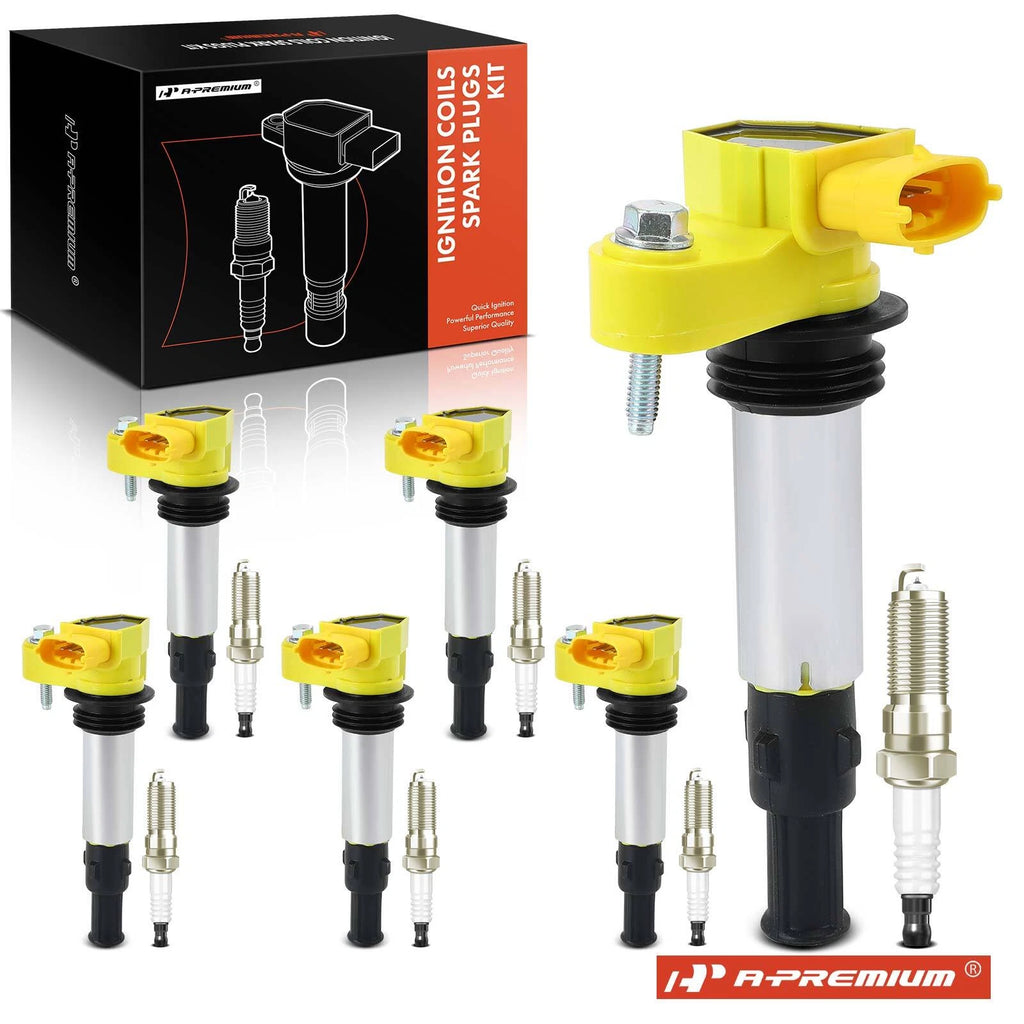 Set of 6 Ignition Coils & Iridium Platinum Spark Plugs for Chevy Buick GMC