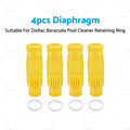 4X Diaphragm Cassette for Zodiac Barracuda Pool Cleaner (Retaining Ring)