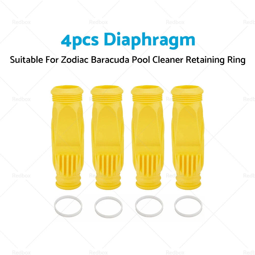 4X Diaphragm Cassette for Zodiac Barracuda Pool Cleaner (Retaining Ring)