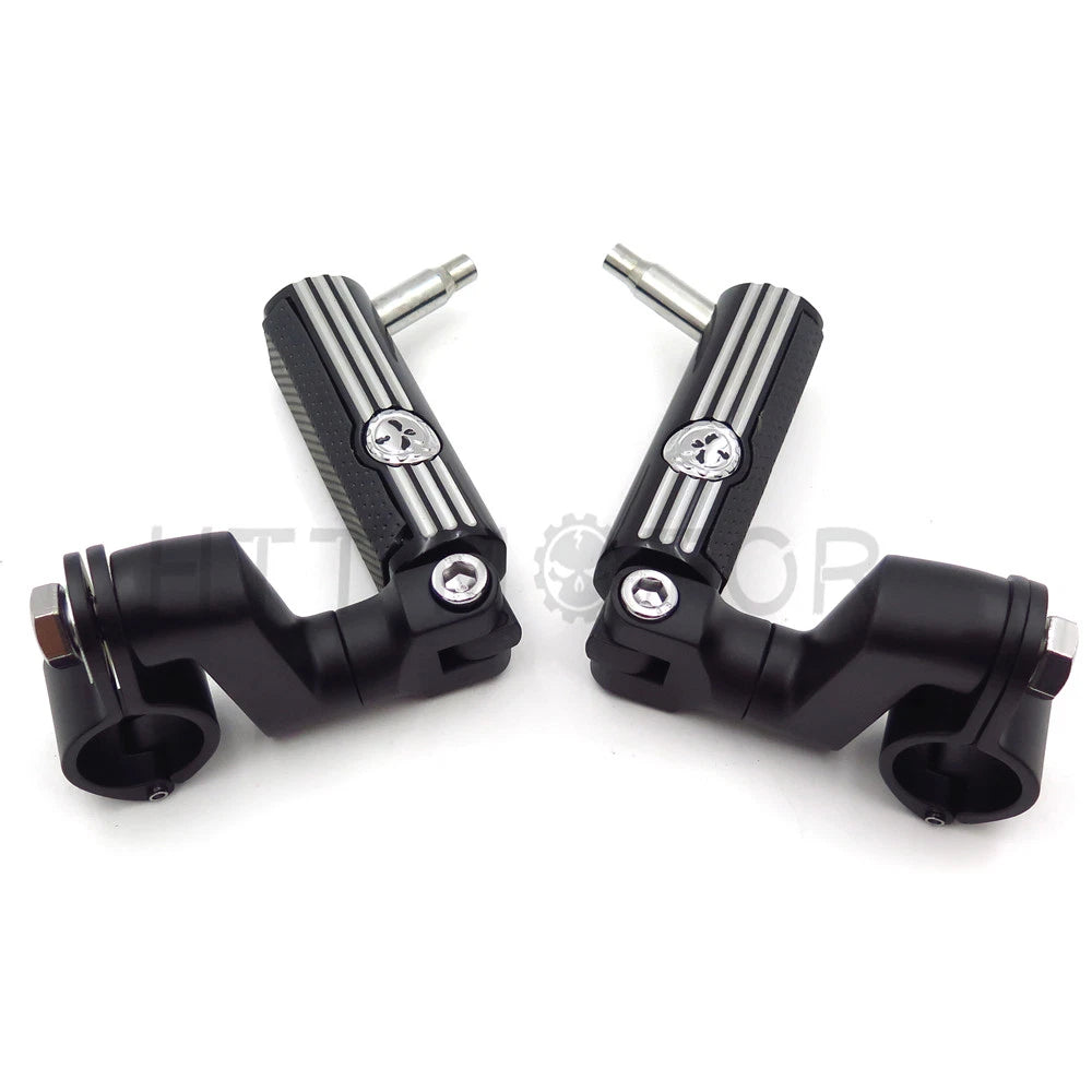 Skull Foot Pegs for Harley-Davidson Softail (Male Peg Mount)