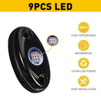 4Pcs Blue LED Rock Light Pods for SUV Pickup Truck UTV