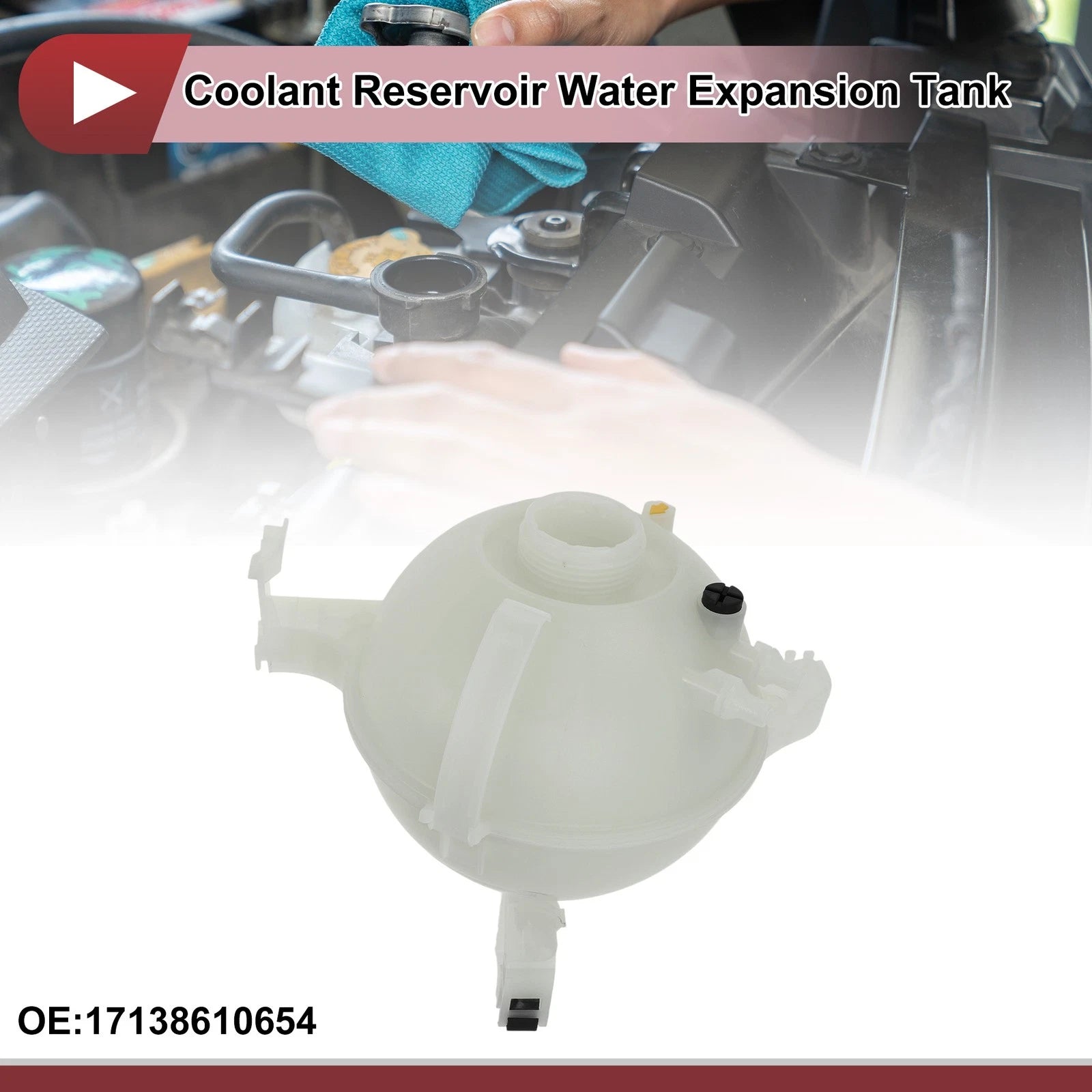 Coolant Expansion Overflow Tank No. 17138610654 for BMW 540D (2018)