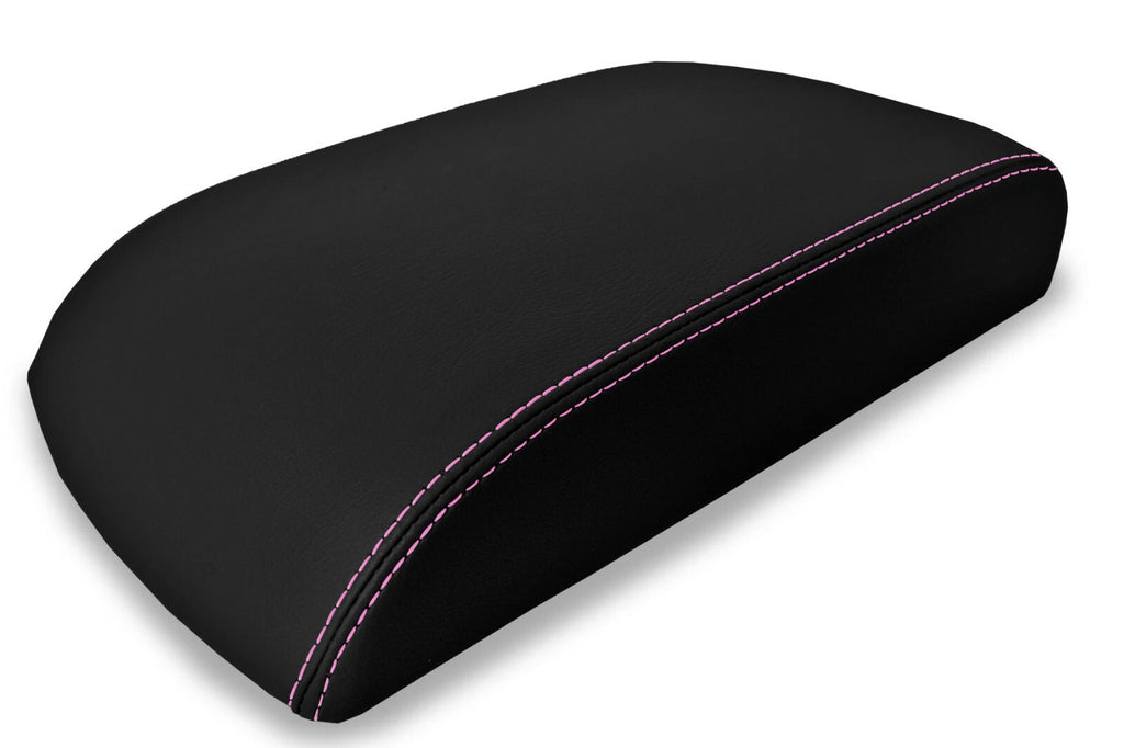 Armrest Cover for Ford Explorer Limited (2011–2019) - Leather, Pink Stitch