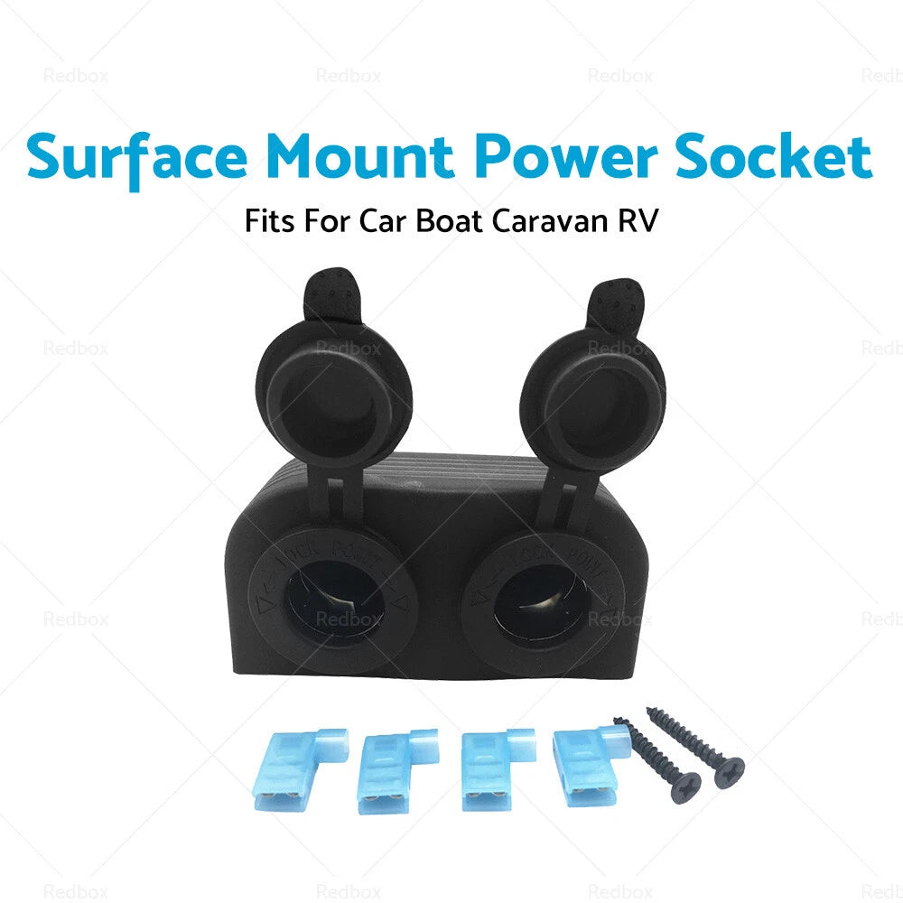 Dual Power Socket for Car Boat Caravan RV (12V-24V)