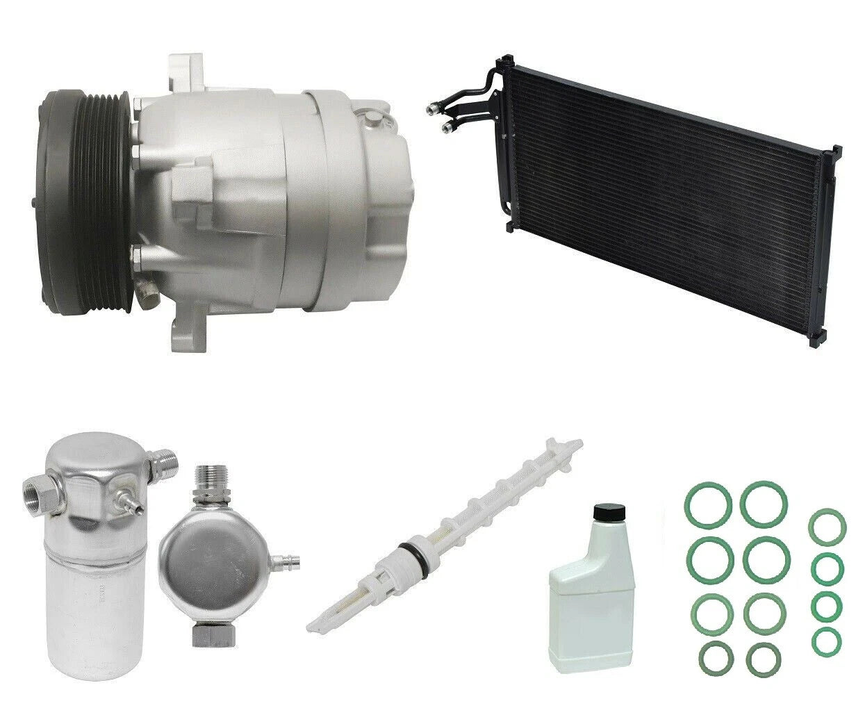 AC Compressor Kit Replacement with Condenser for Holden Commodore VE (2006–2017)