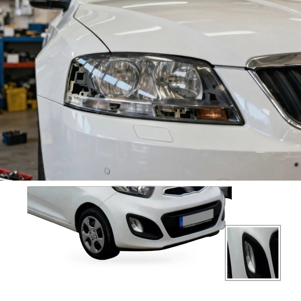 Front Bumper Fog Light Cover for Kia Picanto (2011–2016) Left