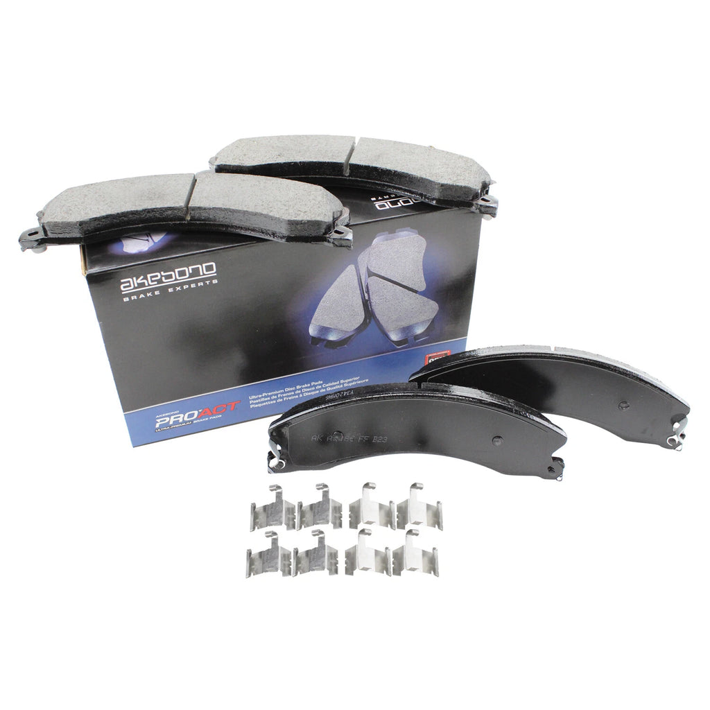 Set of 4 Akebono ProACT Ceramic Disc Brake Pads for Chevrolet GMC Nissan (ACT1411)